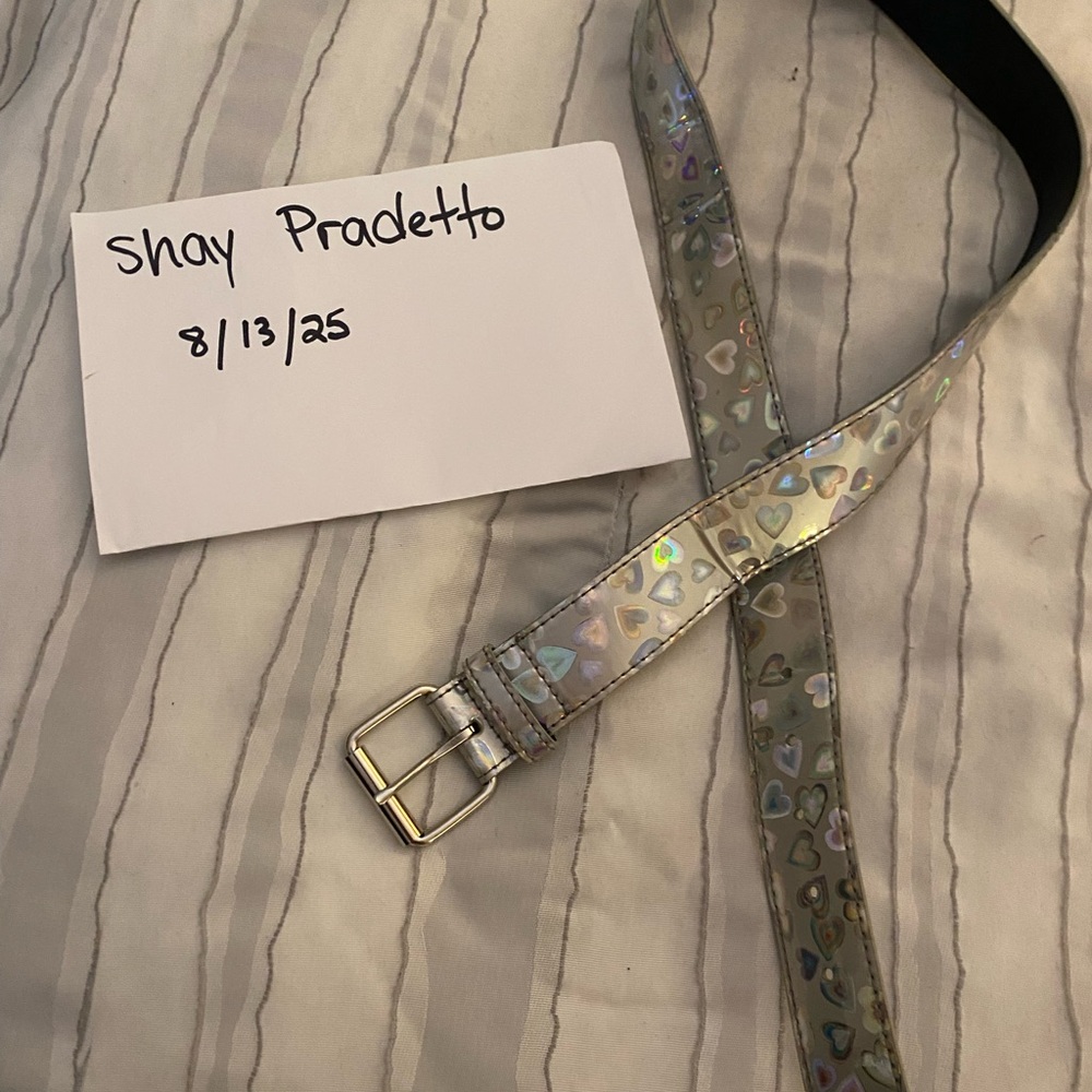 Holographic Heart Belt